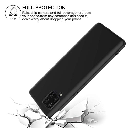 Image of Mobile Back Cover Case for Samsung Galaxy M42 (Silicone Case|CameraProtection|Black SC1510)