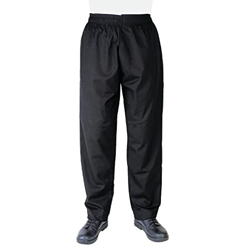 Whites Chefs Apparel A582-S Trousers, Polycotton, Size S, Black Cover