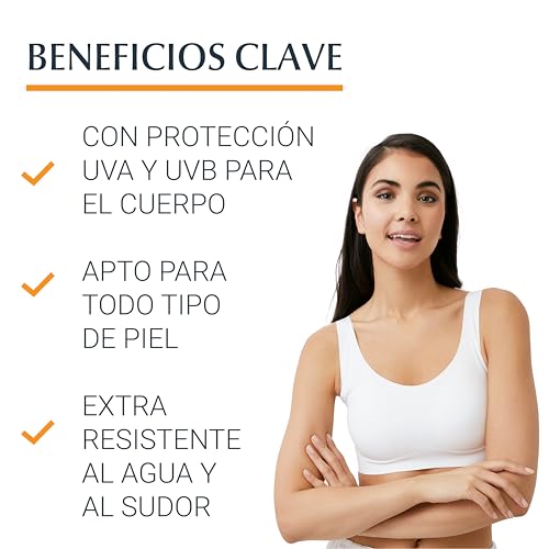 Miniatura 2 de Eucerin Sun Body Oil Control Gel-Crema FPS 50+ (200 ml), protección solar 50+ en gel con filtros UVA/UVB, crema para el sol antibrillos, protector solar para piel grasa, mixta y con tendencia acneica