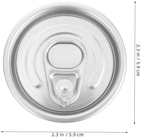Sturdy Aluminium Can Lids | Ring Pull Protector for Fizzy Drinks | Wide Neck Covers for Easy Pouring | Ideal for Food Storage & Freshness Preservation