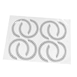 GOOHOCHY Sound Hole Sticker 8pcs Sticker Decor Sound Hole Decal Guitar Mosaic Paper 3D Guitar Stickers