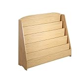 2. Diseño de ahorro de espacio, muestra las cubiertas de libros hacia adelante para un fácil reconocimiento por parte de niños pequeños, perfectos para el almacenamiento de libros en el dormitorio de su niño.