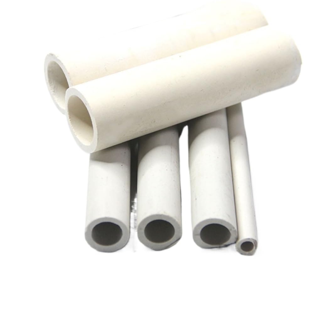 Tubo de cerámica de alúmina 2 uds longitud 200/400/300mm conductos huecos de porcelana resistentes a la abrasión, tubo aislamiento térmico protección paquete(300MM*43MM*55MM)