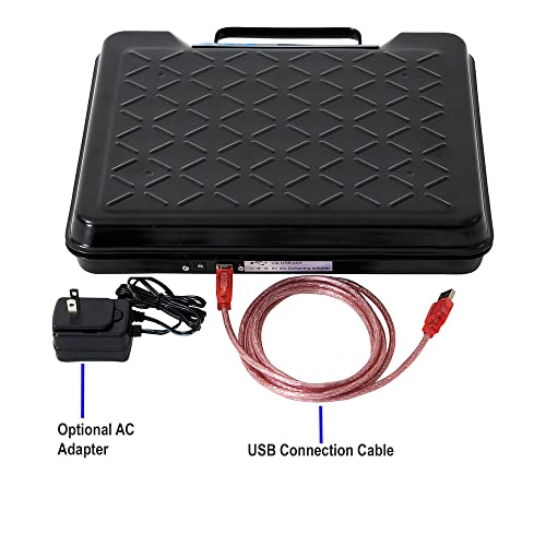 Brecknell Portable Electronic Utility Bench Scale, 100lb Capacity, 12"x10" Platform, Black (GP100)