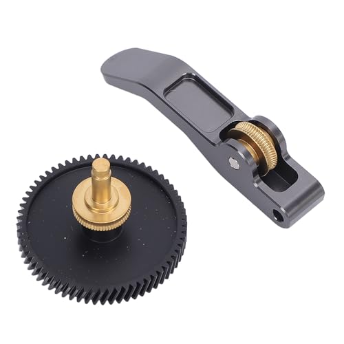 DLC Coated Hardened Steel Extruder Gear Handle Kit, Enhanced Printing Capability with Aluminum Alloy Handle for Bambu Lab Mini Longevity and Stability Printing Performance