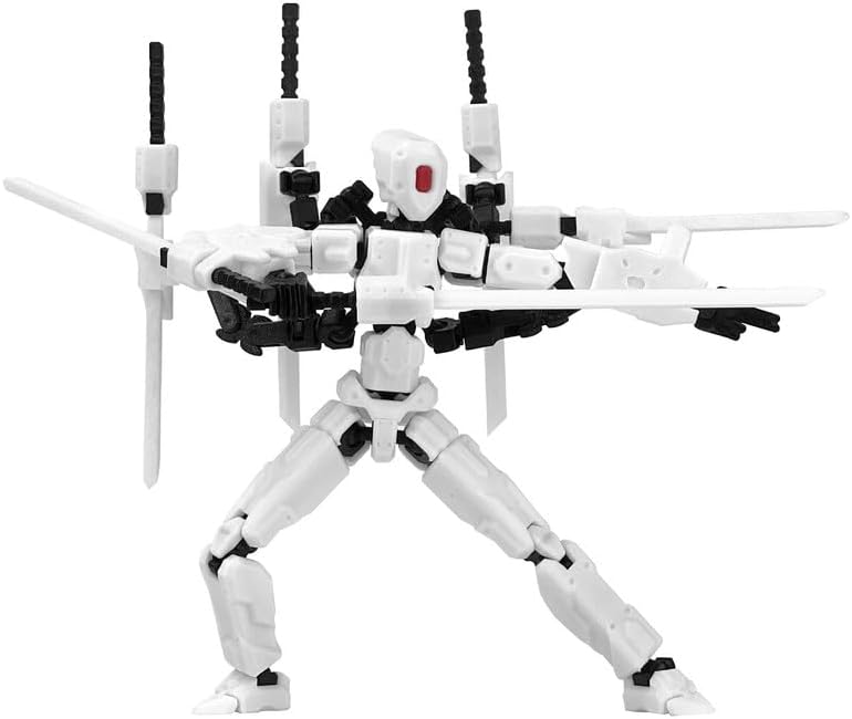 T13 Action Figures Helix Robot 8 Inch, Assembly Completed T 13,3D Printed Robo 13 - The Premium Action Figures for Sci-Fi Enthusiasts (White) - Image 8