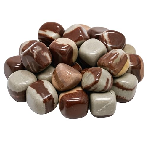 Amazing Gemstone Narmada Shiva Lingam Crystals&Healing Stones Tumbled - 1000+ Carats Narmada Shiva Lingam Stone Healing Stones for Energy Balance Premium Polished Gems Rocks for Meditation&Wellness