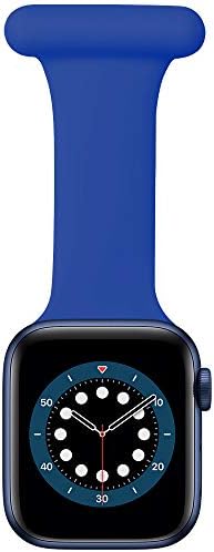 Compatible with Apple Watch Strap 38mm/40mm/41mm, 42/44mm/45mm/49mm, Infection Control Design Silicone Pin Fob for Nurses Doctors Healthcare Paramedics, for iWatch Series SE/9/8/7/6/5/4/3/2/1