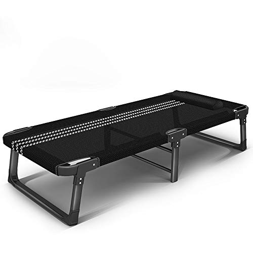 Lit de camping pliant et robuste avec structure simple pliable de luxe pour terrasse