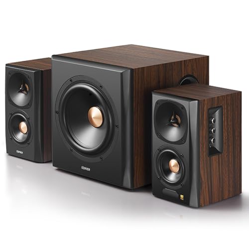 Edifier S360DB Bluetooth Bookshelf Speaker with Subwoofer, Wireless Speakers with 155W RMS Output, Premium 2.1 Audio System for Gaming Rooms, Living Room, and Dens by Edifier - Image 2