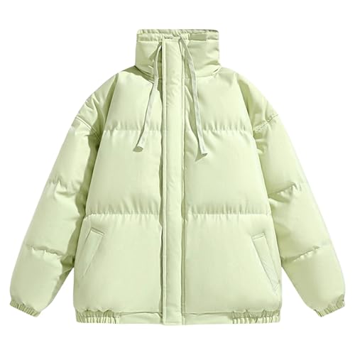 Veste bouffante contre le froid hivernal avec col montant isolant et manches longues