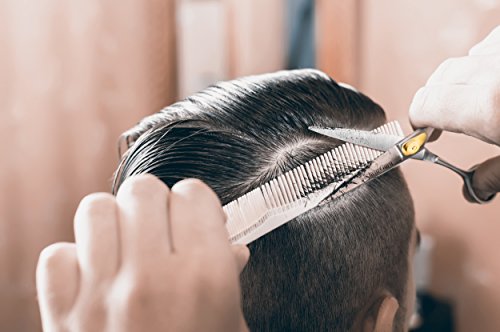 Professional Barber Scissor Hair Cutting Set - 6.5\" - 1 Straight Edge Hair Scissor, Shears, By ShearGuru (single) - Thumbnail 6