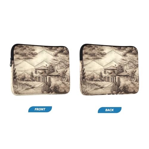 Funda para portátil 13-14 pulgadas impermeable con diseño vintage miniatura 2
