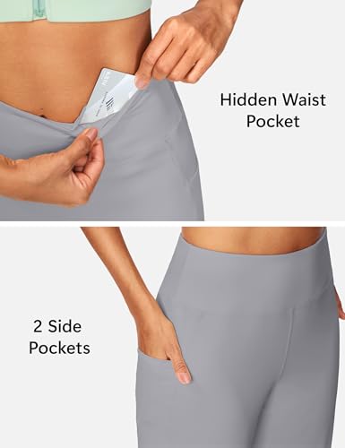 Image of ISEEGZ 15 inch / 18 inch / 21 inch / 25 inch Capri Pants for Women High Waist with Pockets Women's Capris Workout Yoga Pants Loose Straight Leg