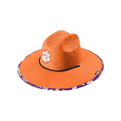 Image of FOCO Clemson Tigers NCAA Team Color Straw Hat
