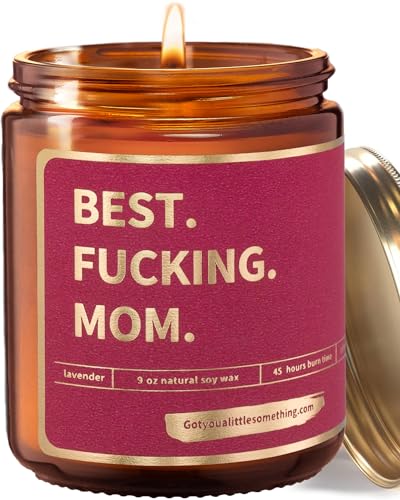 Birthday Gift for Mom - Best Mom Ever Candle for Cool Moms - Funny Gift from...