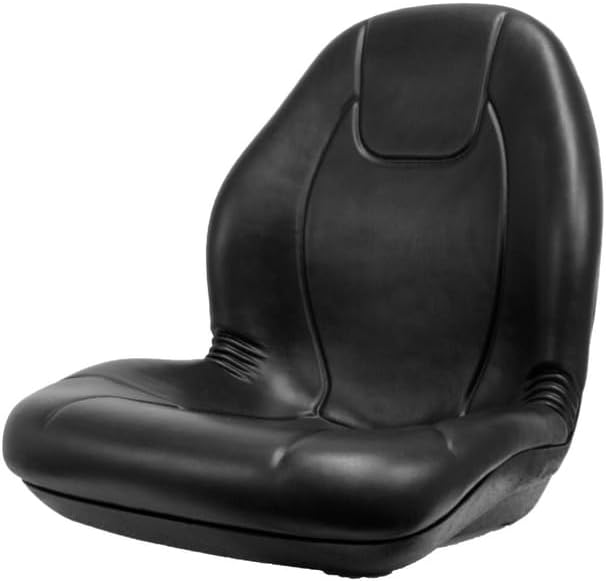 Generic Zero Turn Mower Seat; Compatible with Cub Cadet Mowers: 2146, HDS 2185, LT 2180, Z-Force 44; Black; SU-149000BK-C1