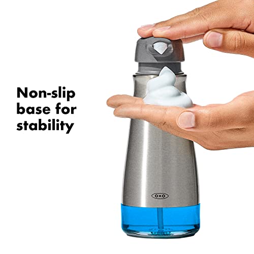 OXO Soap Dispenser, Stainless Steel, One Size, Clear - Image 3