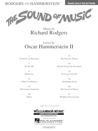 The Sound Of Music Piano Solo Selections Pf Book: Noten für Klavier (Rogers & Hammerstine)