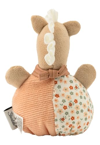 Sterntaler Sunny - Sac à câliner, Cheval - Doudou pour bébé et Enfant - en Velours Fin Doux - Jouet avec hochet - pour câliner, découvrir et Jouer - Beige Clair – Image 3