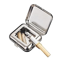 2PCS Sealed Windproof Ashtray,Stainless Steel Ashtrays For Cigarettes,Rotating Lid Convenient Smokeless Ashtray Cigar Ash Trays Patio Outdoor Indoor Home - View #8
