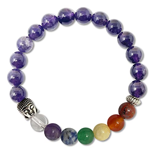 cotigo Pulsera Chakras de 7 piedras, Pulsera Piedras Naturales - Pulsera Bolas...