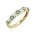 Imagen de Gemondo Emerald Anillo, 9CT Oro Amarillo 0
