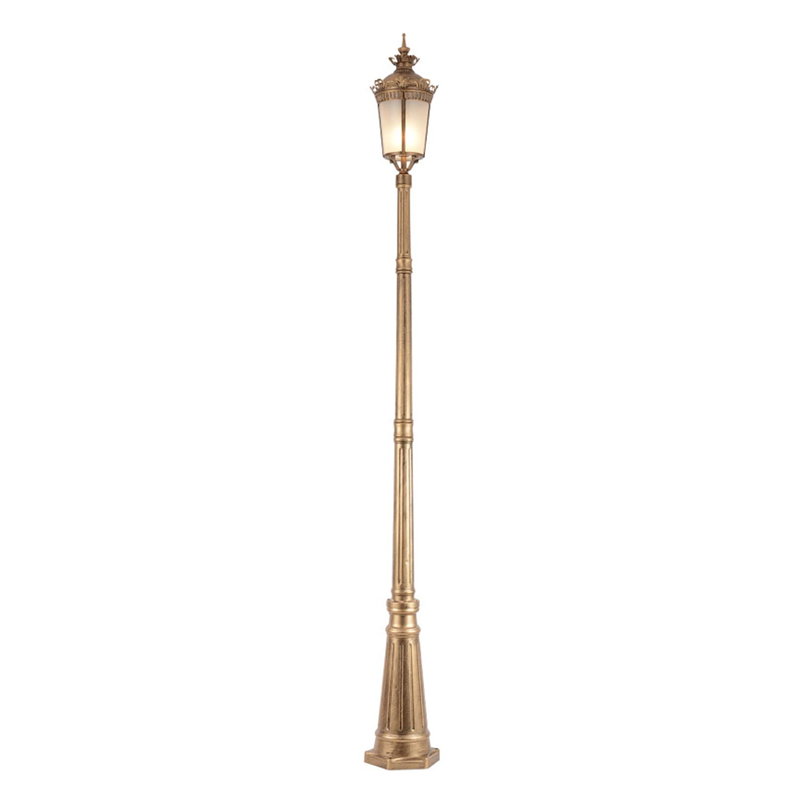 Generisch Wysoki maszt lampy ogrodowe, super jasne latarnie zewnętrzne, oświetlenie ścieżek, latarnie kolumnowe, do ogrodu, 23 x 35 x 245 cm, trwałe i odporne na warunki atmosferyczne