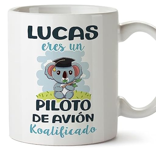 MUGFFINS Tazas Personalizadas para PILOTO DE AVIÓN - En Español - Koalificados Personalizados - 11 oz / 330 ml - Regalo Personalizable original y divertido | Ya disponible en tu tienda friki favorita! En mundofriki.es!