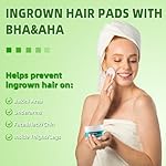 Ingrown Treatment Hair Pads, Ingrown Treatment Pads with AHA+BHA, Ingrown Hair Wipes For Bikini Area, Razor Bumps, Underarm , Exfoliate Skin,Ingrown Hair Serum for Face, Neck, 50 Pads - Image 2