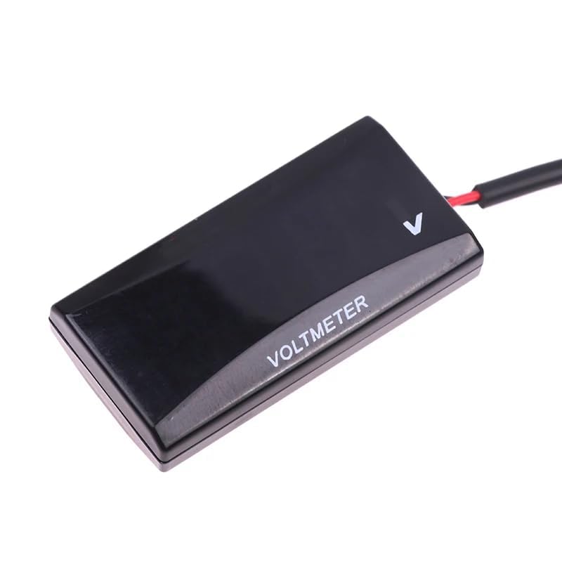 Amazon.co.jp: バイク 電圧計 デジタル電圧計 12V 薄型 防水 ボルト