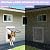 Weatherproof Plastic Dog Door with Secure Locking Panel, Durable White Pet Door 16.7"x11.7" for Large Dogs & Pets, Easy Install for Interior & Exterior Doors, Walls, Screens