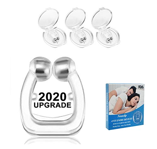 Rantizon Anti Snoring Devices – 3Pcs Anti Snore Nose Clip BPA-Free Silicone Magnetic Stop Snoring Device Comfortable Professional Sleeping Aid Relieve Snore for Men Women
