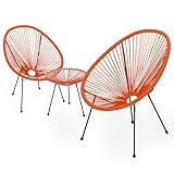 MoNiBloom Silla Acapulco de 3 piezas para exteriores,