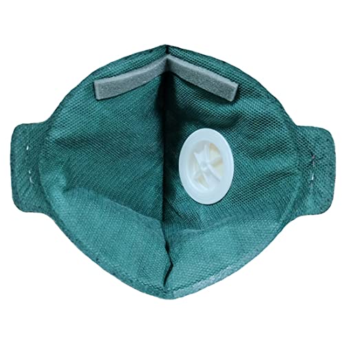 Image of VENUS - V-414 SLOV-V - FFP2 Painting Respirator Mask - CE Approved, Unisex Fold Flat Design with Stay Cool Exhalation Valve & Carbon Filter for Chemical Odors, Head Loop - Pack of 5
