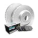 R1 Concepts Rear Brakes and Rotors Kit |Rear Brake Pads| Brake Rotors and Pads| Euro Ceramic Brake Pads and Rotors WMTN1-74085