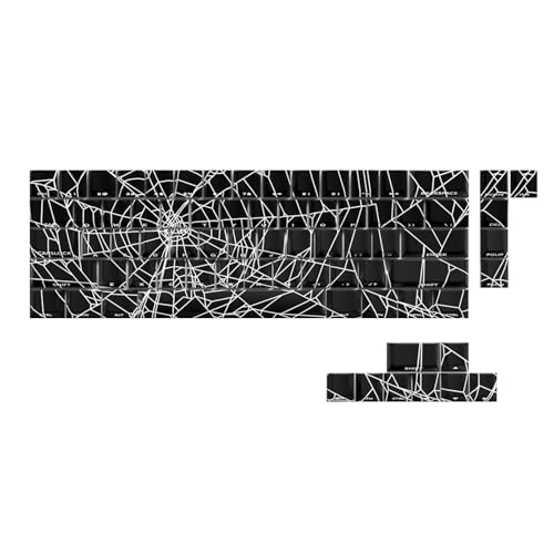 Teclas Spiders Web de PBT original con grabado lateral translúcido para teclado