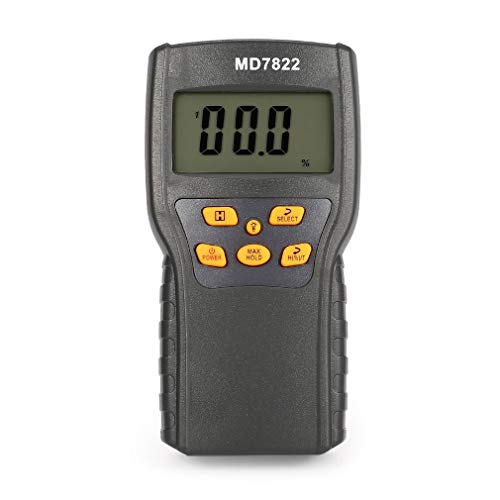 GOLDEN BLUE MD7822 Digital Grain Moisture Meter Temperature Meters Tester Measuring Probe Wheat Corn Rice Moisture Test Meter w/LCD Display