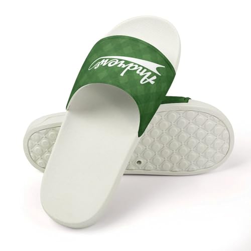 Custom Sports Slides Personalized Slippers - Baseball Sandals Quick Drying Softball Slippers Indoor Outdoor,Gifts for Men Youth Boy (White,Style 28)4