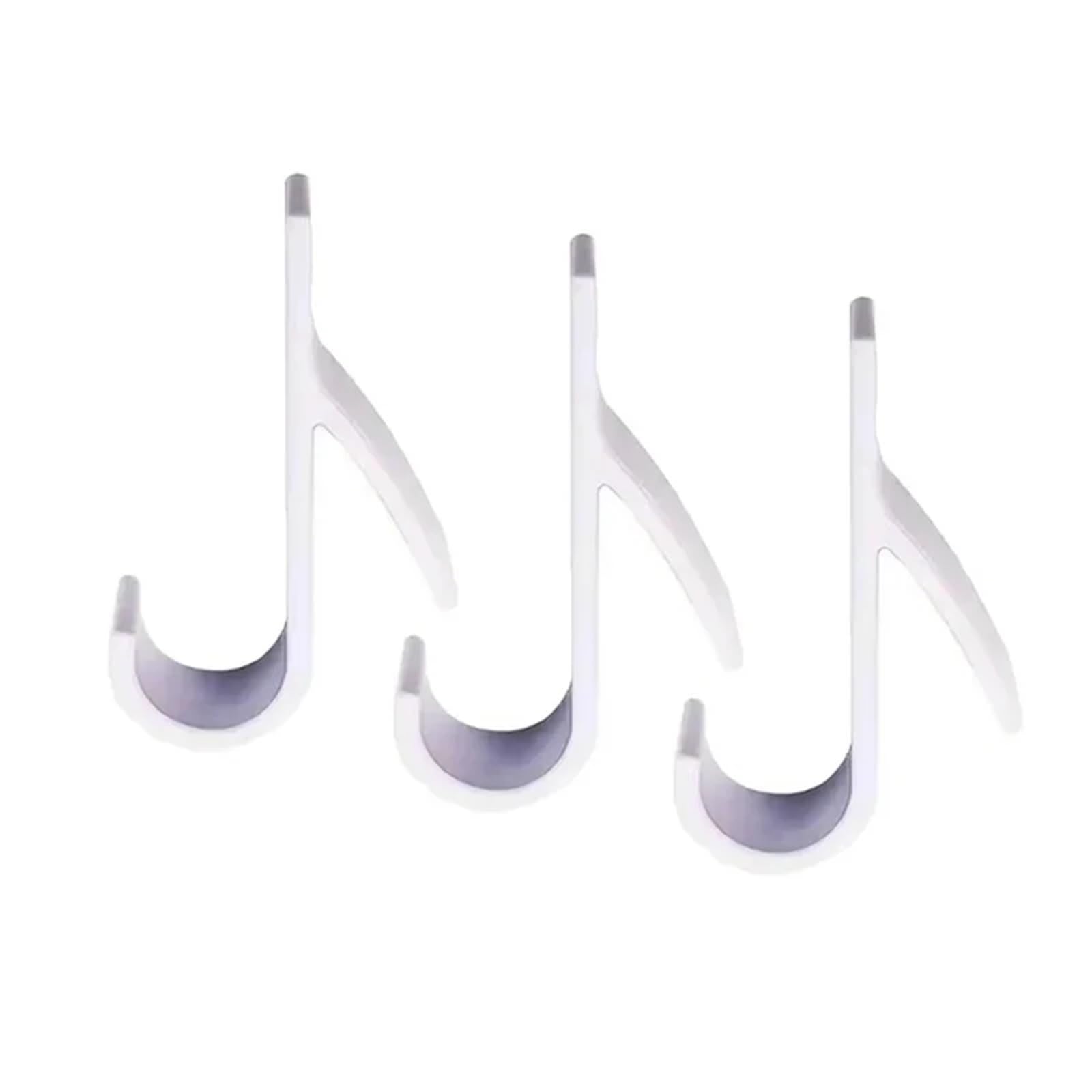 Shungong B-3Pcs-White 3/6Pcs Heated Towel Rack Hooks - Durable Space-Saving Bath Hooks For Towels, Scarves, And Clothes(B-3Pcs-White)