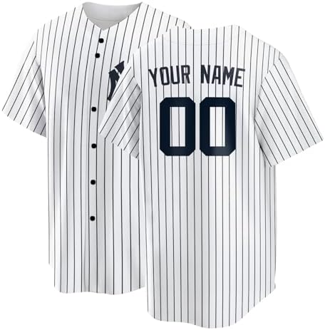 Custom Baseball Jersey with Personalized Name and