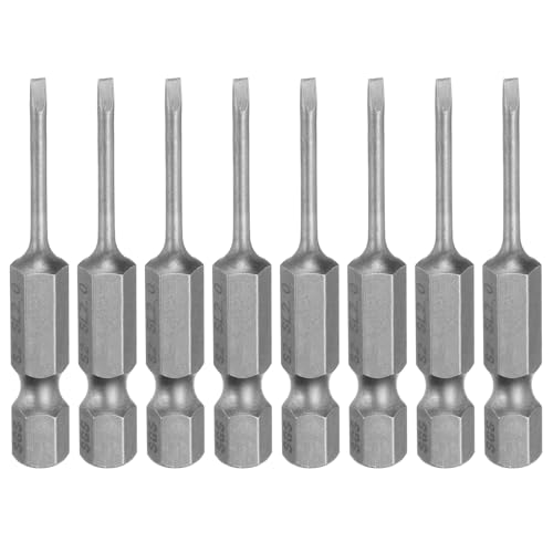 HARFINGTON 8pcs Embout tournevis fente 2mm queue hex S2