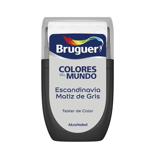 Bruguer Tester Colores del Mundo Pintura para paredes monocapa Escandinavia Matiz de Gris