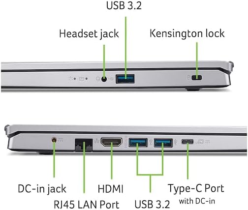 Acer, notebook Portatile, Ryzen7 5700u, fino a 4,3 Ghz, Ram 32 Gb, SSD PCI Nvme da 512Gb, Display Led 15,6" FHD, 4 usb, wi-fi 6, lan, bt, hdmi Win11, Preconfigurato, garanzia Italia Ryzen 7 5700u 8Core Ram 32Gb SSd 512Gb - Immagine 5