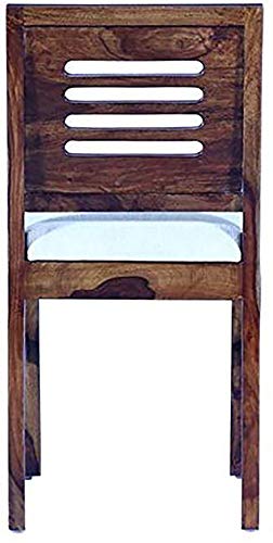 Image of Mamta Decoration Solid Sheesham Wood Dining Chairs for Home and Office | Teak Finish | Set of 2