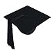 Produktbild GraduatePro Abschluss Hut Doktorhut Uni Akademiker Bachelor Master College Graduation Cap 2021 Studienabschluss Kappe Hüte Schwarz