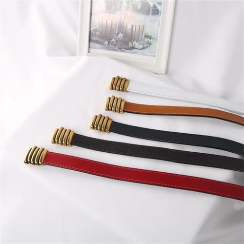 Skinny Belts, Women's Belts All-Match Metal Buckle Matte Sweater Skirt Jacket Temperament Waist Belt3