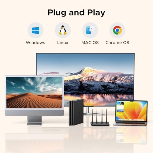 UGREEN Hard Drive Docking Station, 2 Bay Hard Drive Enclosure for 2.5 & 3.5 inch SSD HDD Disk, USB3.0 SATA HDD Enclosure Support Dual Bay, Offline Clone for Windows Linux macOS, PS5, Xbox - Image 5