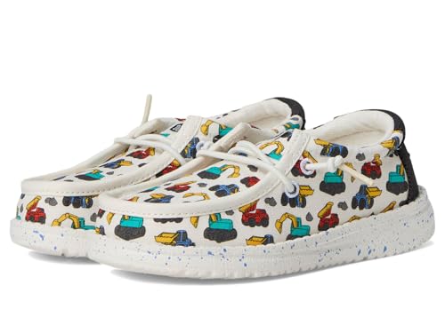 HEYDUDE Kids Mens Wally Trucks (Toddler) Ivory/Multi 5 Toddler M