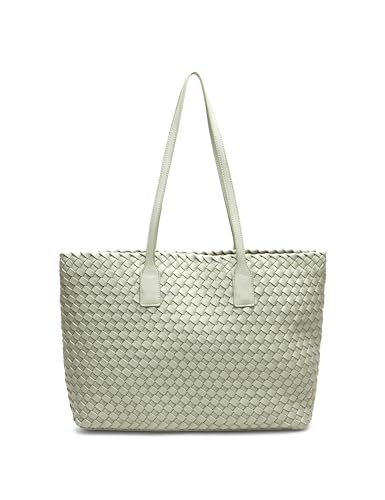 Anne Klein woven tote with pouch2
